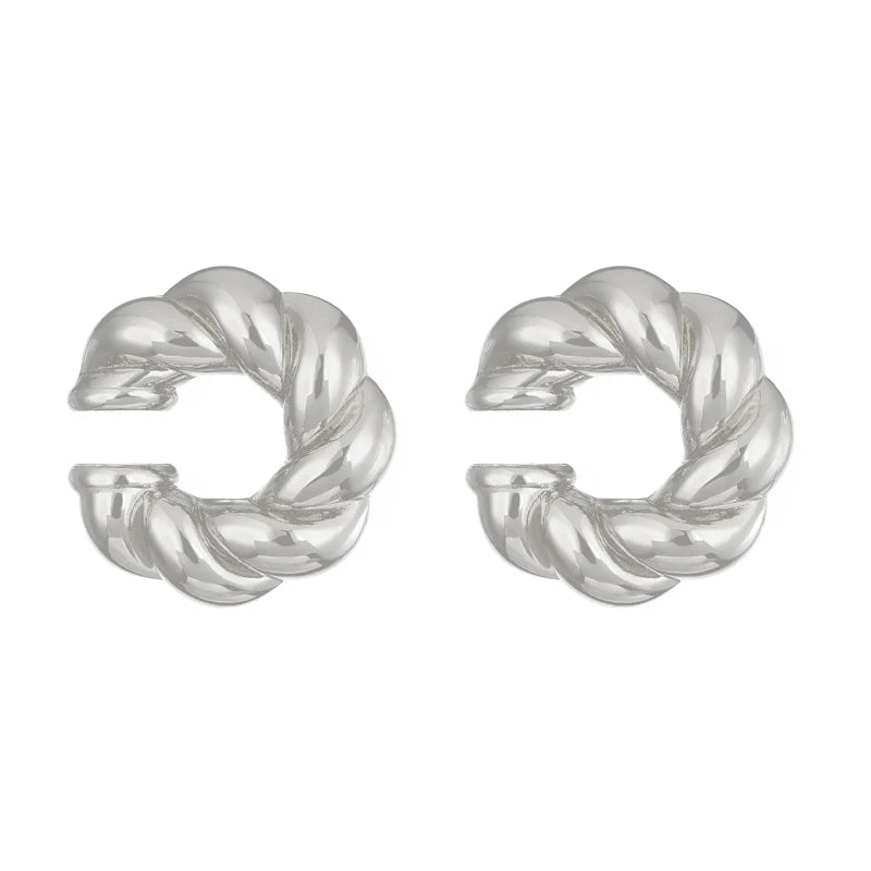 Chunky Hoop Earrings – Gold & Silver Statement Earrings