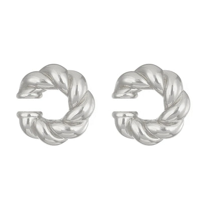 Chunky Hoop Earrings – Gold & Silver Statement Earrings