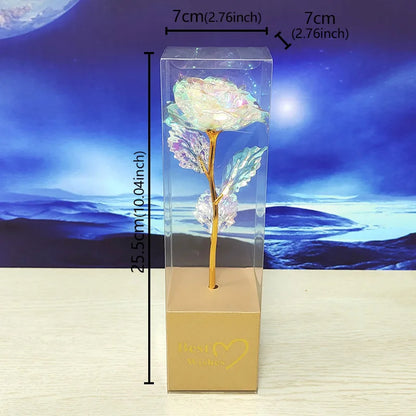 Galaxy Rose Eternal 24K Gold Foil Flower | Romantic Valentine's Day Gift