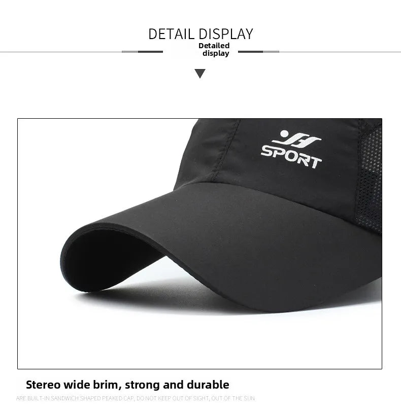 Breathable Sports Baseball Cap – Lightweight Quick Dry Running Hat