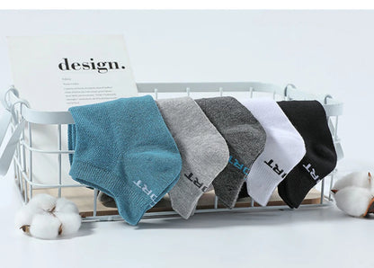 5 Pairs Men’s No Show Sports Socks – Breathable Low Cut Athletic Ankle Socks Set