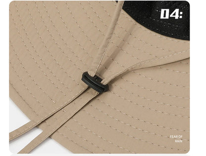 Wide Brim Sun Hat – UV Protection Outdoor Fishing & Hiking Hat