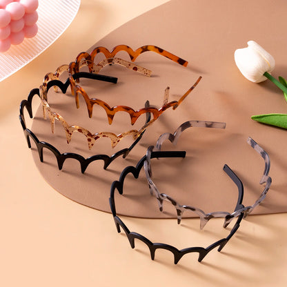 Wave Metal Headband – Vintage Zigzag Hair Hoop for Women Trendy Hair Accessory