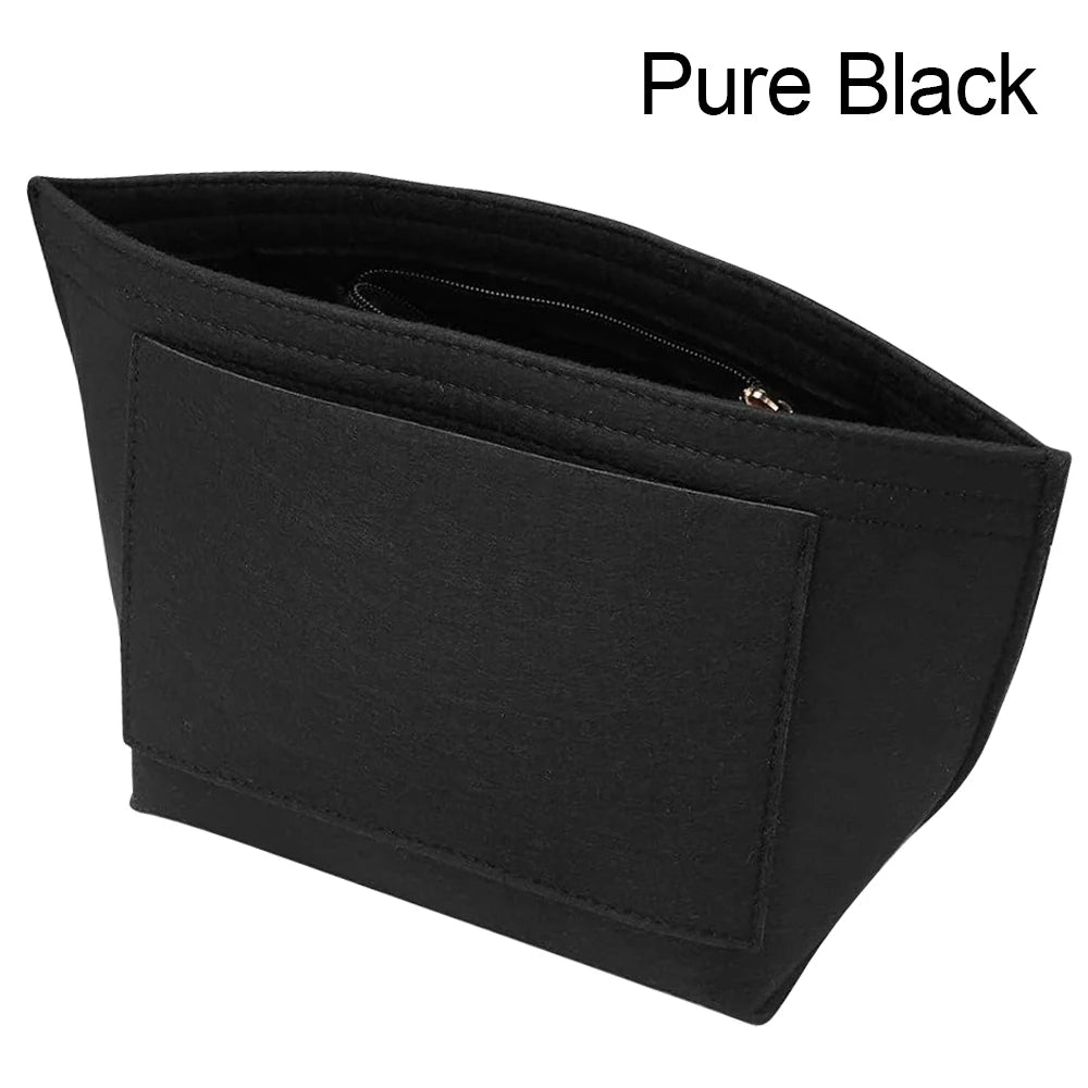 Felt Purse Organizer Insert – Multi Pocket Handbag Storage Shaper for Tote Bags