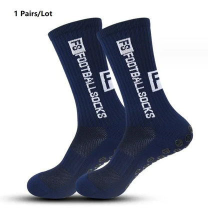 Anti Slip Soccer Grip Socks – Athletic Compression Football Crew Socks
