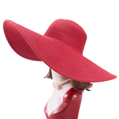 Women’s Oversized Wide Brim Floppy Sun Hat – Summer Beach Hat