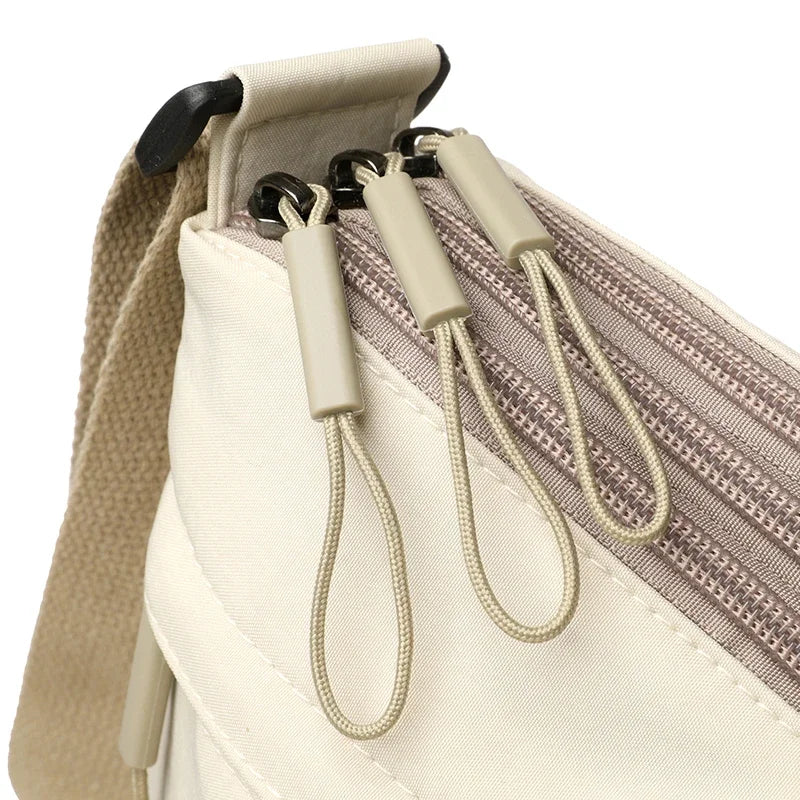 Minimalist Crossbody Shoulder Bag – Lightweight Casual Nylon Messenger Bag for Women