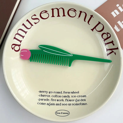 Cute Animal & Fruit Hair Comb Collection – Kawaii Acetate Detangling Comb for Women, Kids & Aesthetic Accessories