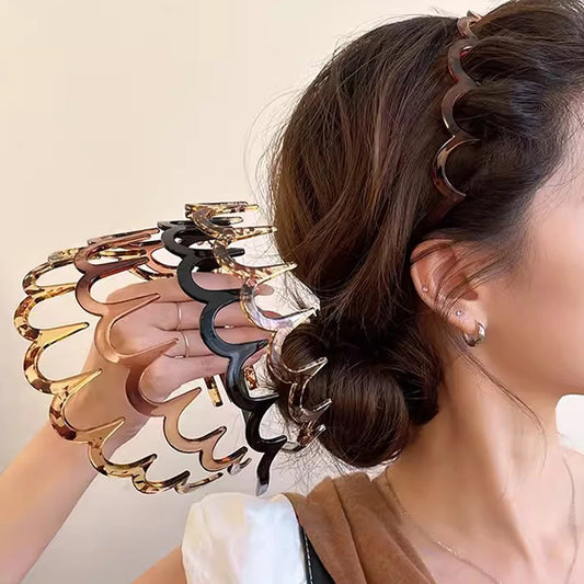 Wave Metal Headband – Vintage Zigzag Hair Hoop for Women Trendy Hair Accessory