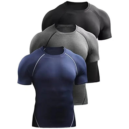 Men’s Compression Workout Shirt – Short Sleeve Athletic Gym T-Shirt for Running & Fitness
