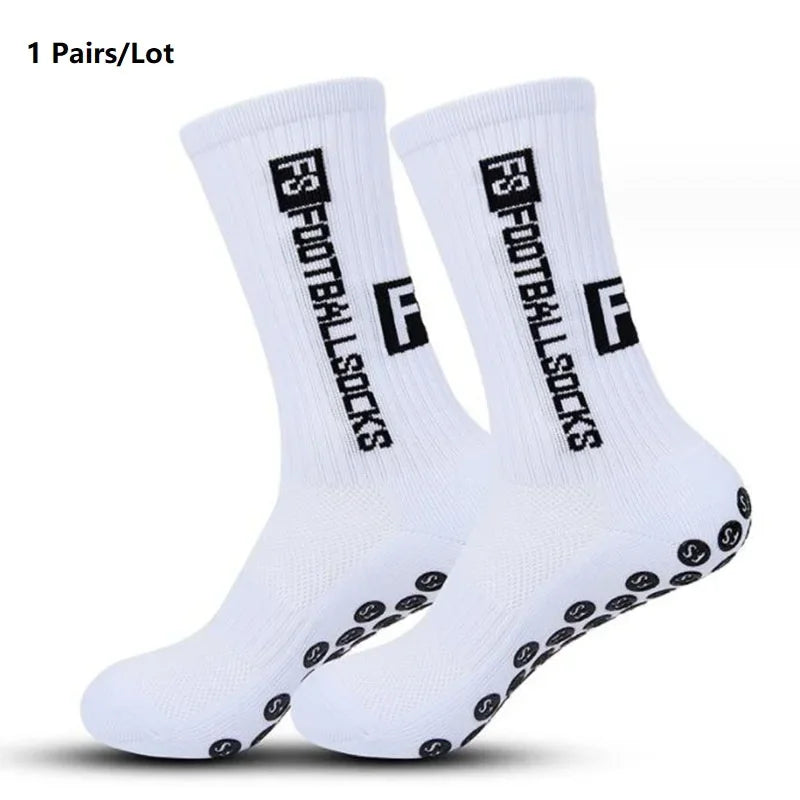 Anti Slip Soccer Grip Socks – Athletic Compression Football Crew Socks
