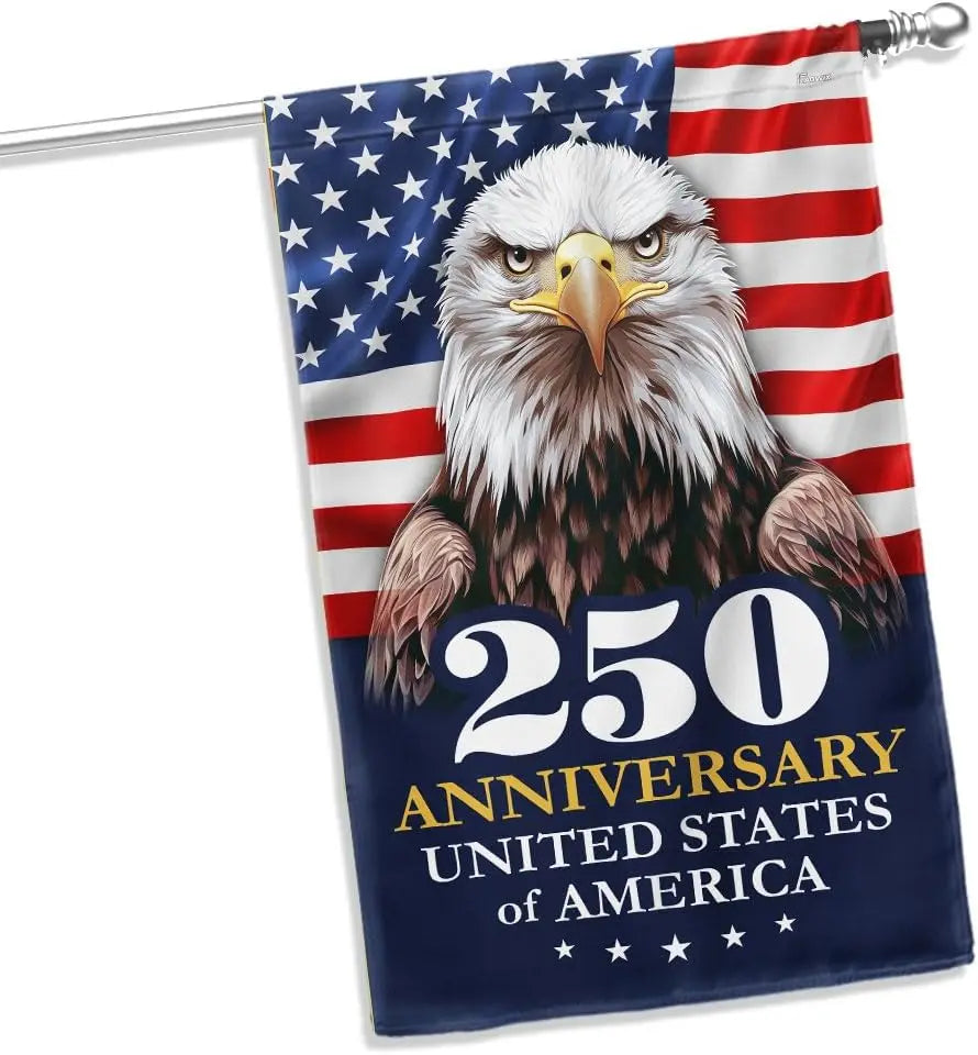 American Flag-250 Anniversary 1776 2026 United States Of America Patriotic Eagle 4th Of July Flag
