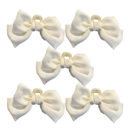 Satin Bow Hair Clip Set – Cute Coquette Ribbon Barrettes for Women & Girls