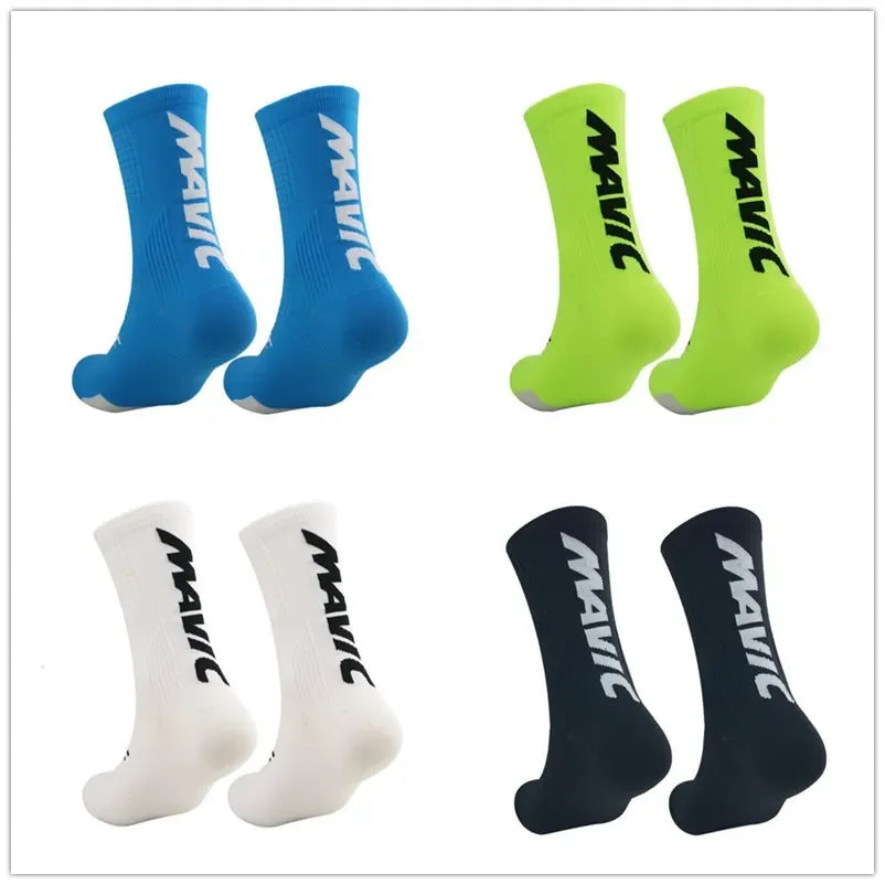 Compression Sports Crew Socks – Breathable Athletic Training Socks