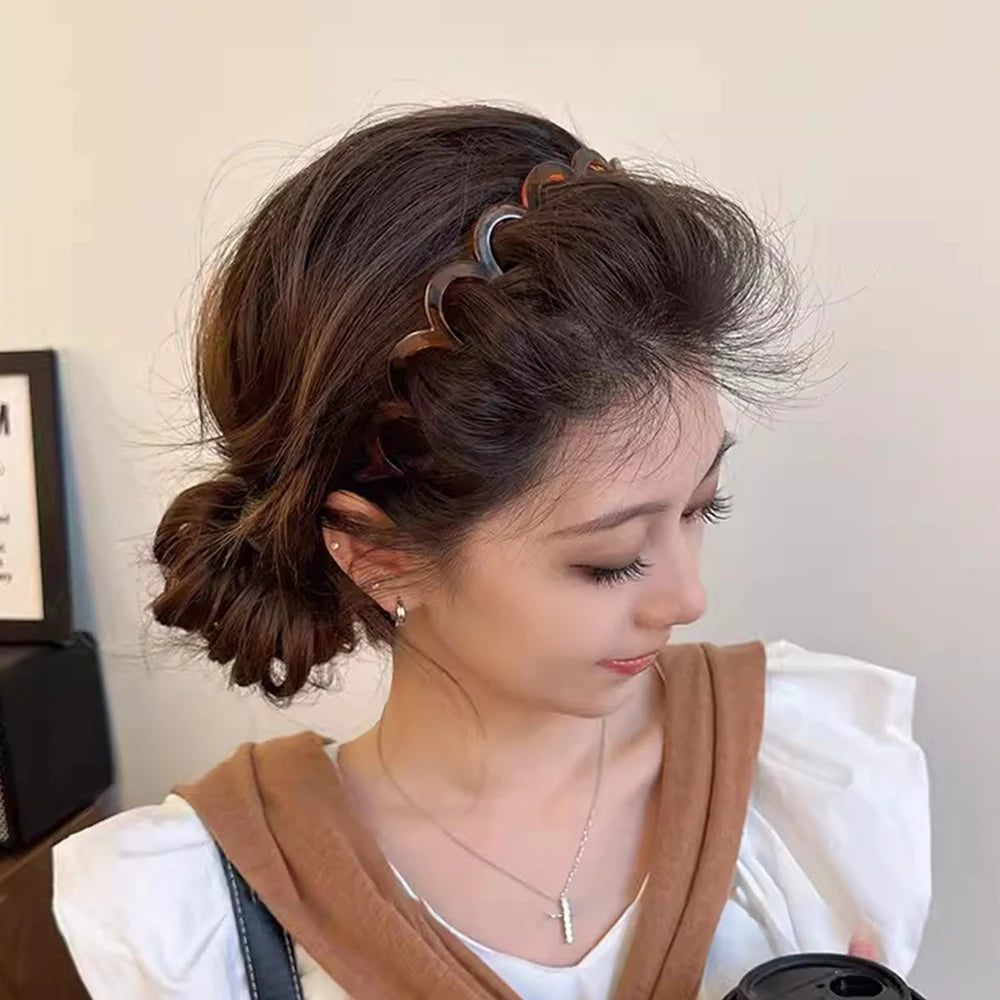 Wave Metal Headband – Vintage Zigzag Hair Hoop for Women Trendy Hair Accessory