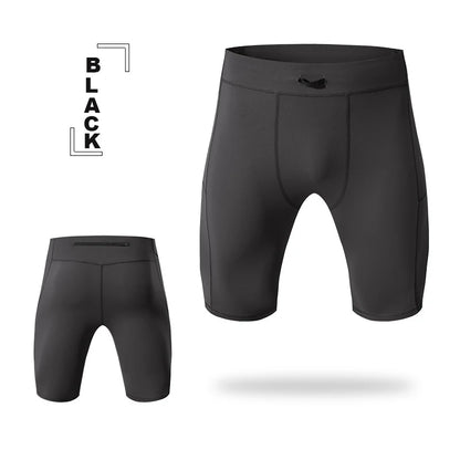 Men’s Compression Cycling Shorts – High Stretch Athletic Running Shorts for Gym & Training