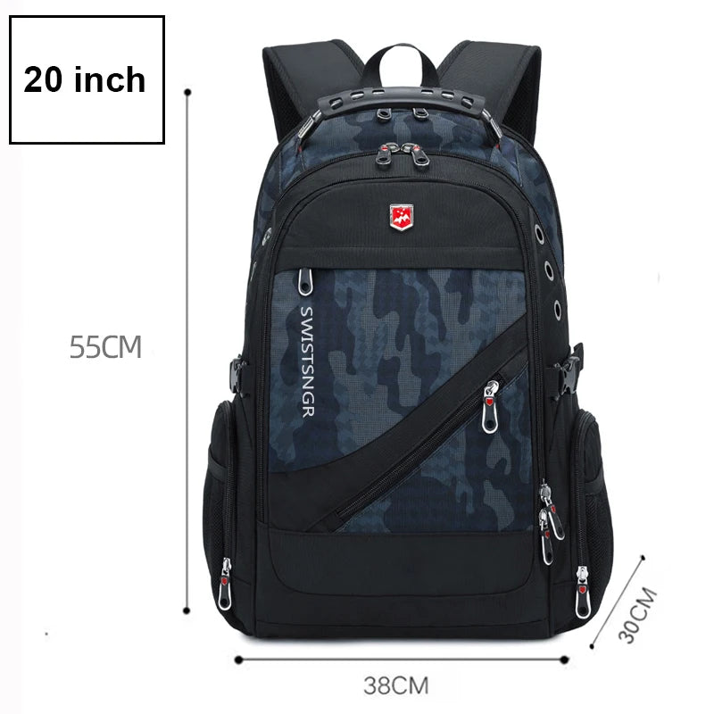 SWISSTSNGR Waterproof Backpack – Casual Laptop & College Bag