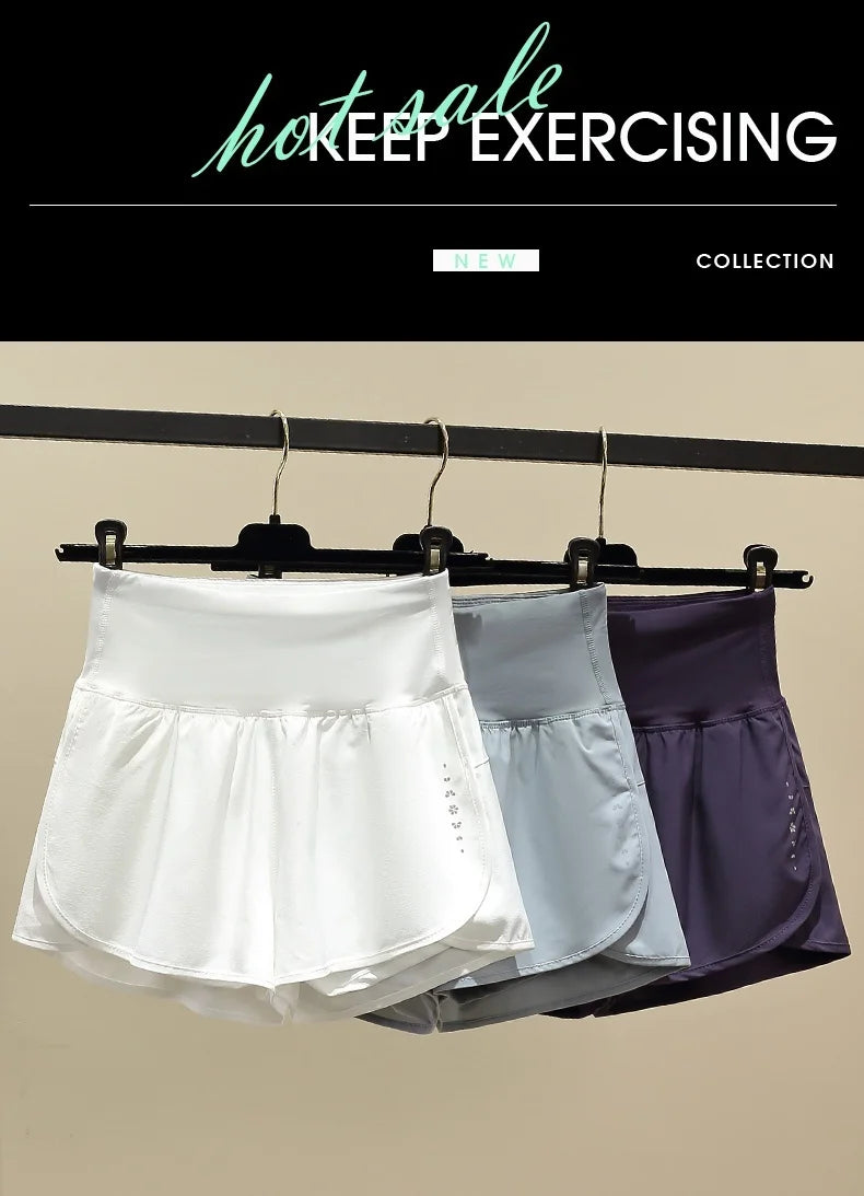 Women’s High Waisted Athletic Shorts – Lightweight Quick Dry Workout Running Shorts for Yoga & Fitness