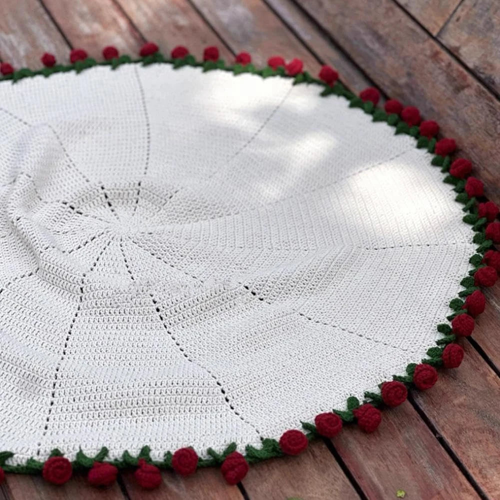 Handmade Crochet Rose Blanket Bouquet | Unique Birthday Gift for Her