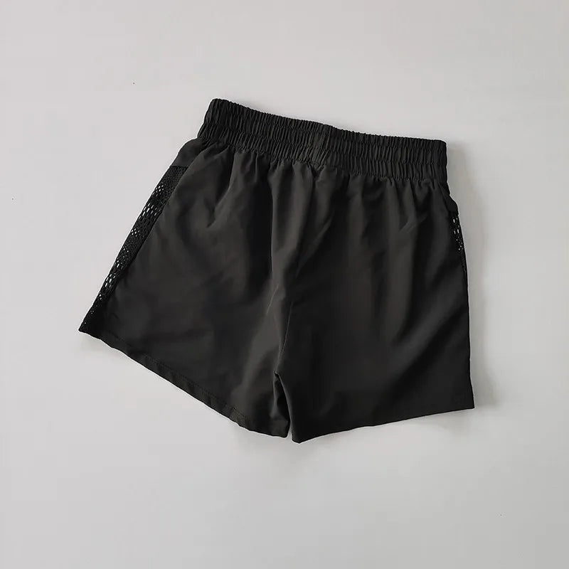 Women’s Quick Dry Running Shorts – Lightweight Athletic Workout Shorts with Mesh Panels for Fitness & Yoga