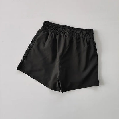 Women’s Quick Dry Running Shorts – Lightweight Athletic Workout Shorts with Mesh Panels for Fitness & Yoga