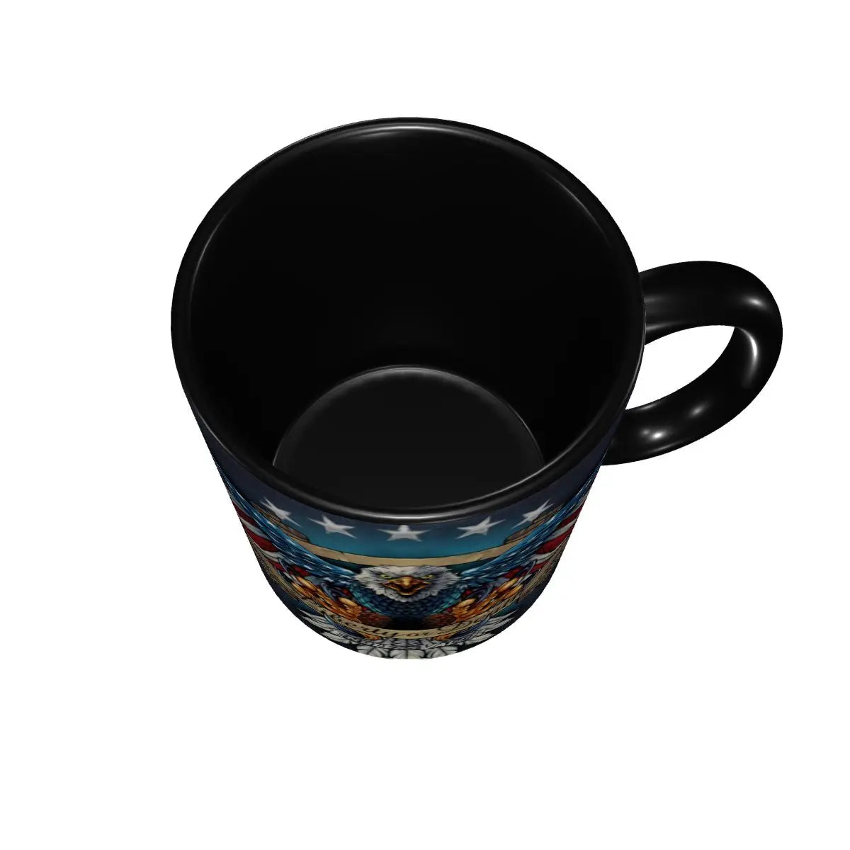 US Flag Wings Eagle Coffee Mug DIY Custom American Flag Ceramic Tea Milk Mug Cup