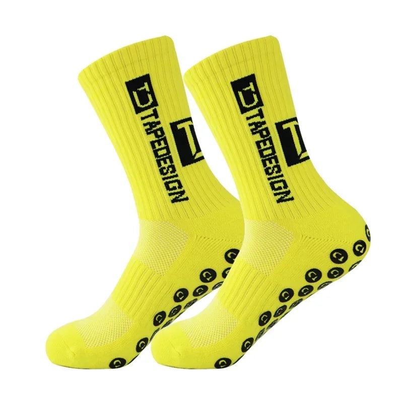Anti Slip Soccer Grip Socks – Athletic Compression Football Crew Socks