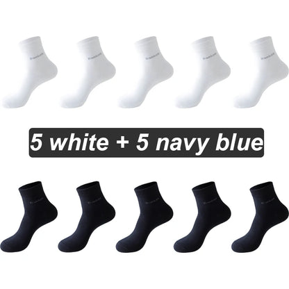 Bamboo Fiber Crew Socks – Soft Breathable Casual Dress Socks for Men & Women