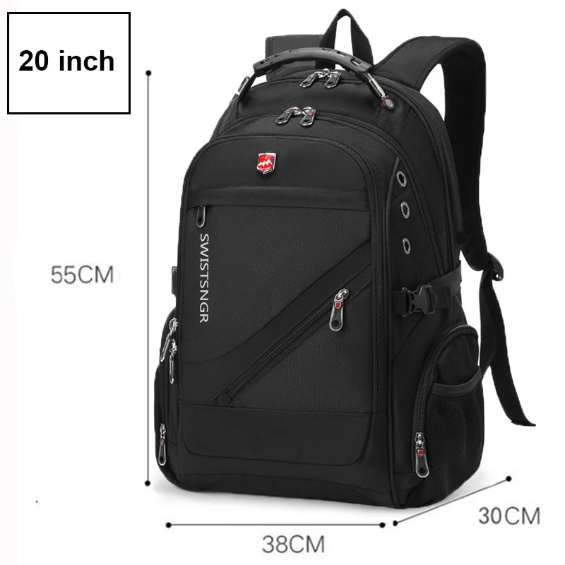 SWISSTSNGR Waterproof Backpack – Casual Laptop & College Bag