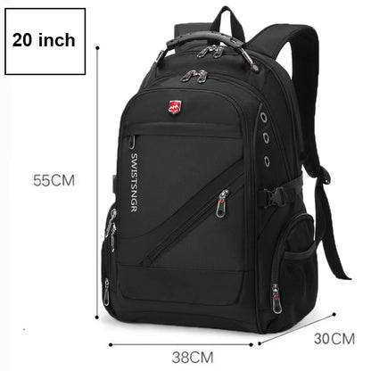 SWISSTSNGR Waterproof Backpack – Casual Laptop & College Bag