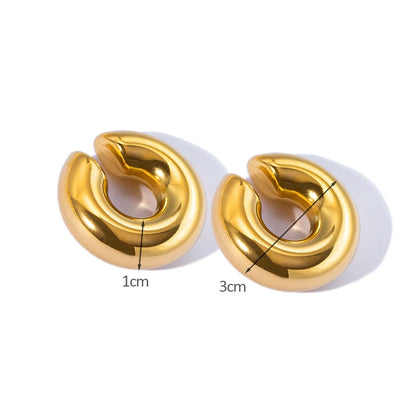 Chunky Hoop Earrings – Gold & Silver Statement Earrings