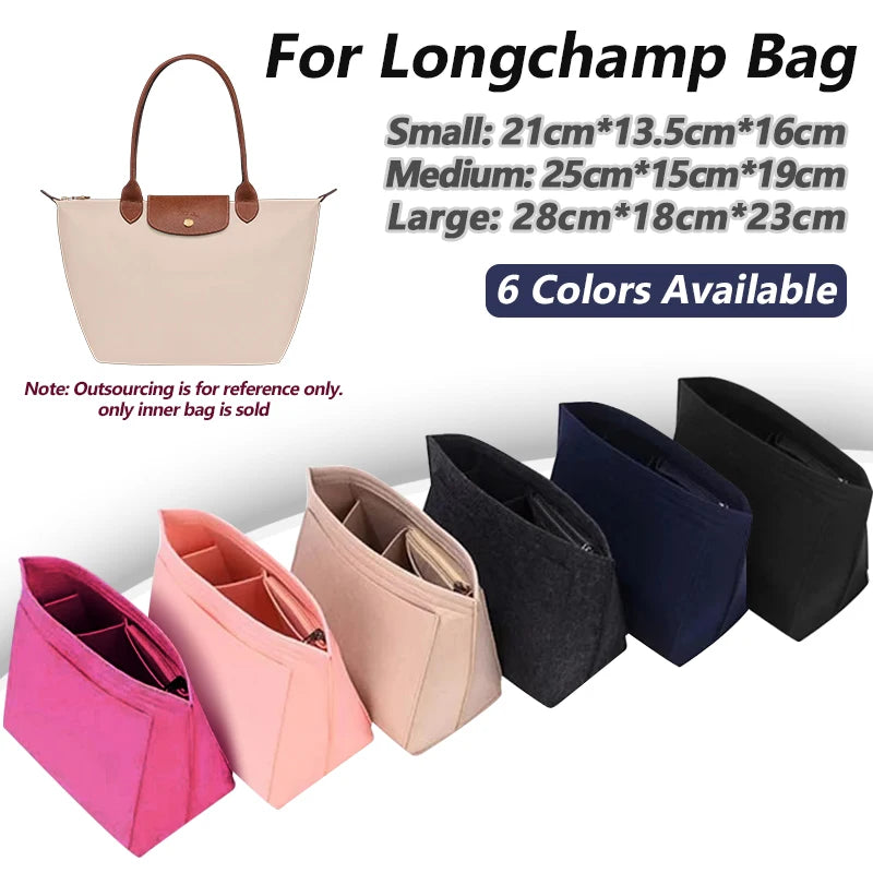 Felt Purse Organizer Insert – Multi Pocket Handbag Storage Shaper for Tote Bags