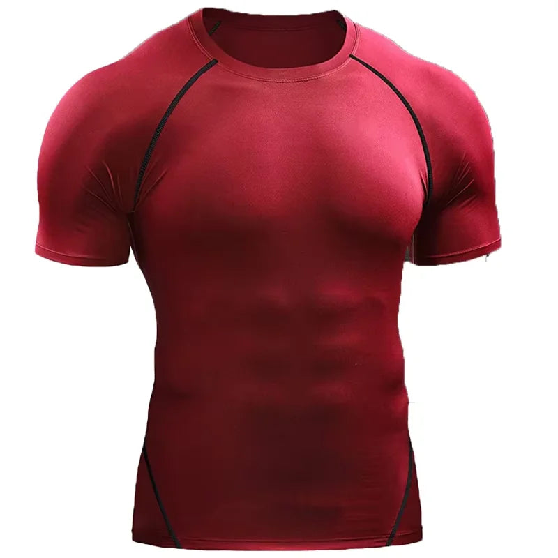 Men’s Compression Workout Shirt – Short Sleeve Athletic Gym T-Shirt for Running & Fitness