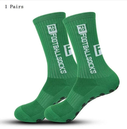 Anti Slip Soccer Grip Socks – Athletic Compression Football Crew Socks