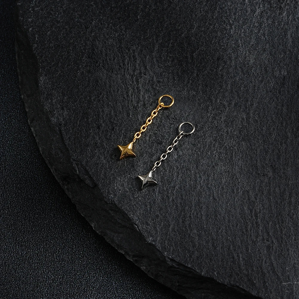 Star Drop Earrings – Minimalist Geometric Dangle Earrings for Women Trendy Jewelry