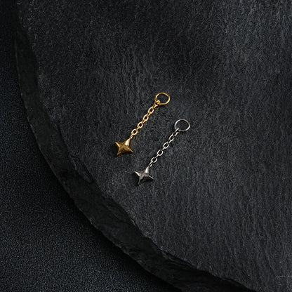 Star Drop Earrings – Minimalist Geometric Dangle Earrings for Women Trendy Jewelry