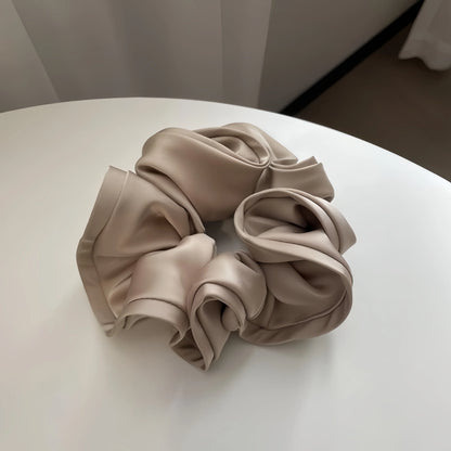 Oversized Satin Scrunchies – Large Soft Hair Ties for Women