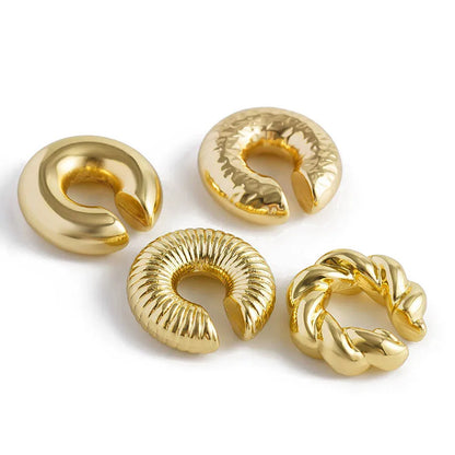 Chunky Hoop Earrings – Gold & Silver Statement Earrings