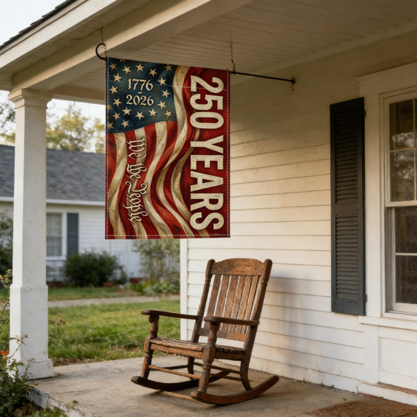 250th Anniversary Garden Flag Patriotic Banner Independence Day 4th of July Decoration for Garden Yard Porch Lawn Outdoor Decor