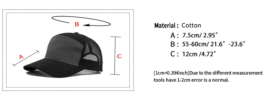 Classic Trucker Hat – Breathable Mesh Baseball Cap for Men & Women