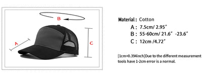 Classic Trucker Hat – Breathable Mesh Baseball Cap for Men & Women