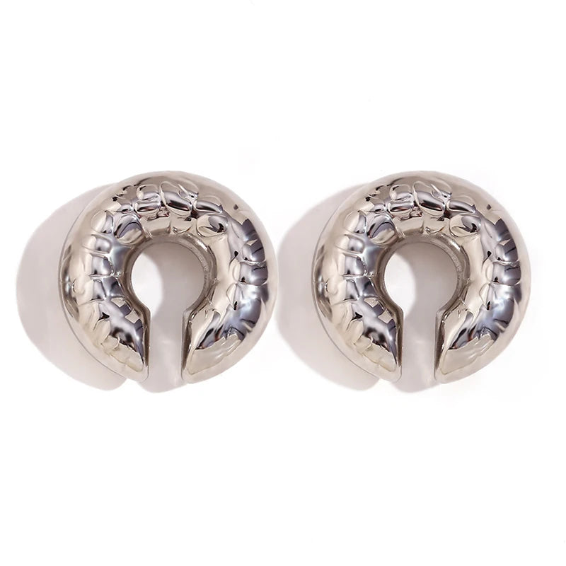 Chunky Hoop Earrings – Gold & Silver Statement Earrings