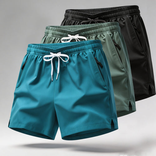 Men’s Quick Dry Athletic Shorts – Lightweight Running & Gym Workout Shorts with Zipper Pockets