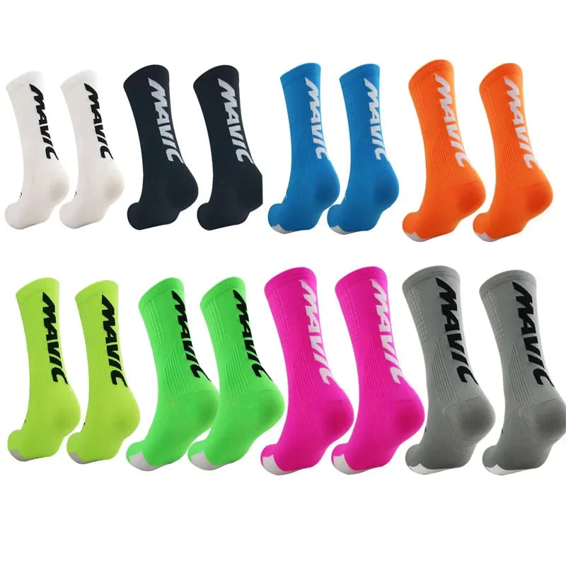 Compression Sports Crew Socks – Breathable Athletic Training Socks