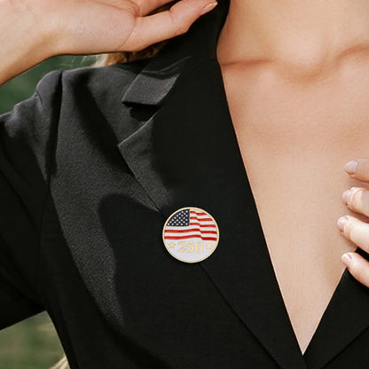 Limited Edition Patriot Pin – American Independence 250 Years Commemorative Enamel Brooch Badge Gift