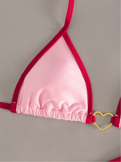 Halter Micro Thong Bikini Set Women Padded Two Piece Swimsuit Beachwear