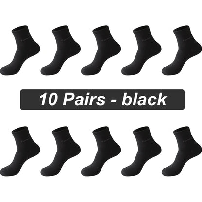 Bamboo Fiber Crew Socks – Soft Breathable Casual Dress Socks for Men & Women