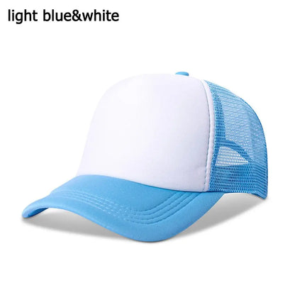 Blank Trucker Hat – Adjustable Mesh Baseball Cap for Men & Women