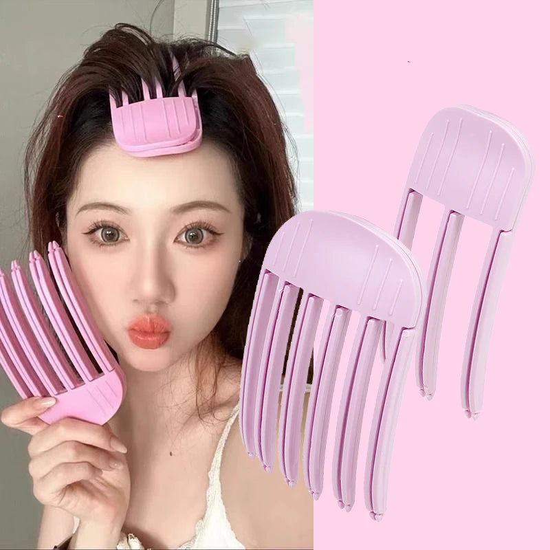 Mini Bangs Hair Claw Clip – Cute Korean Front Hair Roller Clip for Women