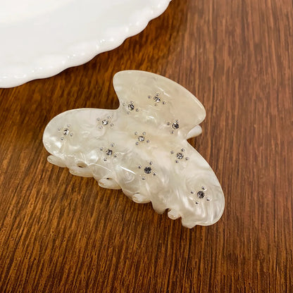 1pc Diamond inlay, high-end feel, light luxury style, flower clip, personalized atmosphere, simple hair clip, hair accessory